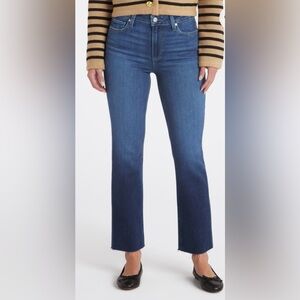 PAIGE Cindy High Rise Straight Ankle Jeans